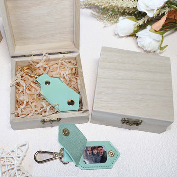 DIY Picture Key Chains,Custom Keychain With Picture, Llaveros(Tiffany Blue) Personalizados Customized Keychain Gifts For Women Boyfriend Husband Mens - uniqicon