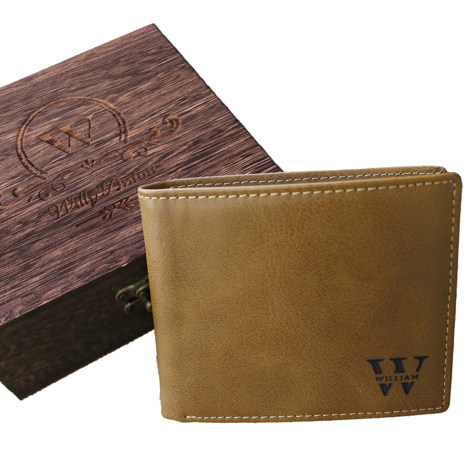 Personalised Leather Slim Credit Card Mens Wallets Custom Hombres Minimalist Men'S Carteras Para Billeteras De Front Pocket Wallet Gifts For Men Boyfriend - uniqicon